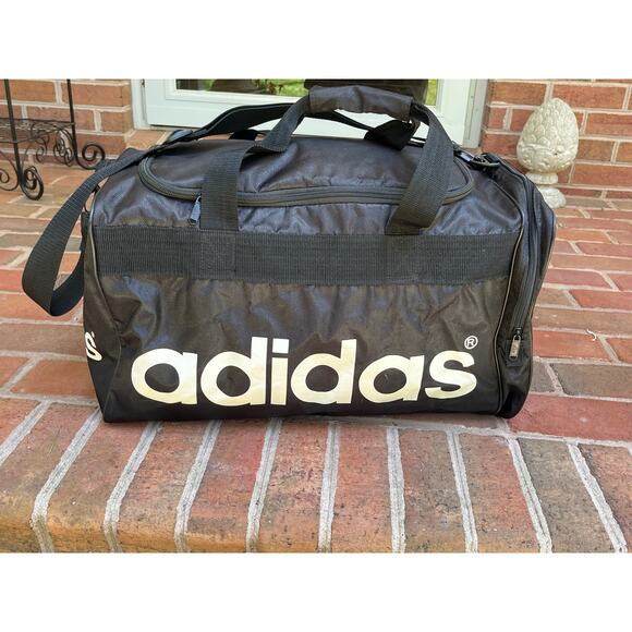 ADIDAS Weekender Duffel Holdall Travel Bag Vintage 90s Gym Sports Soccer - Picture 1 of 6
